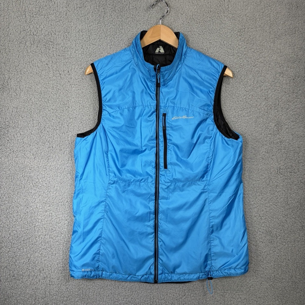 Eddie Bauer First Ascent Vest Womens XLT Reversible Primaloft Teal Black